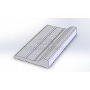Acople banda lateral piso aluminio 